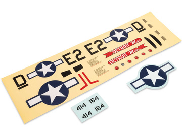 E-flite naklejki: UMX P-51 "Detroit Miss" / EFL-1092