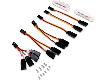E-flite mocowanie Hands-Free z przedłużaczami serw: Habu 80 / EFL-1432