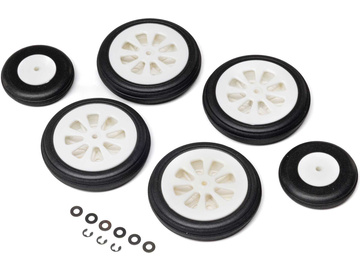 E-flite zestaw kół: Airbus A320neo 1.5m Airliner 64mm EDF Jet E-flite zestaw kół: Airbus A320neo 1.5m Airliner 64mm EDF Jet / EFL-2549