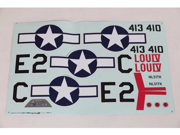 E-flite naklejki: P-51D 1.5m / EFL01270