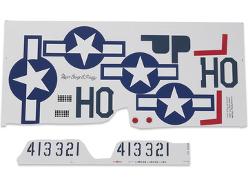 E-flite naklejki: P-51D 1.2m E-flite naklejki: P-51D 1.2m / EFL089507