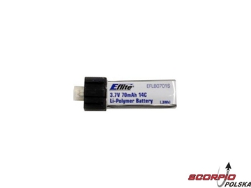 70mAh 1S 3.7V 14C Akumulator LiPol / EFLB0701S
