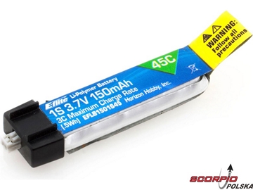 LiPol 150mAh 1S 3.7V 45C LiPol 150mAh 1S 3.7V 45C / EFLB1501S45