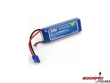 1800mAh 3S 11.1V 30C LiPo,13AWG EC3 1800mAh 3S 11.1V 30C LiPo,13AWG EC3 / EFLB18003S30