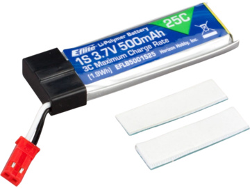 Blade 120 SR: LiPol 3.7V 500mAh 1s 25C Blade 120 SR: LiPol 3.7V 500mAh 1s 25C / EFLB5001S25