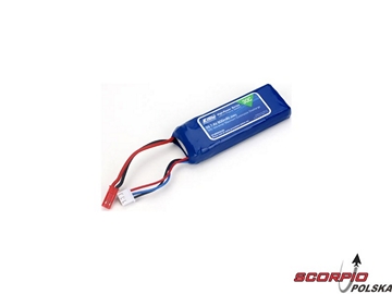 800mAh 2S 7.4V 30C LiPo, 18AWG JST / EFLB8002SJ30