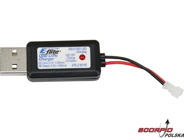 Ładowarka USB 1-ogniwo LiPol 300mA / EFLC1015