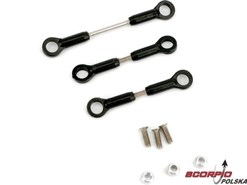 Servo Pushrod Set: BSR Servo Pushrod Set: BSR / EFLH1515