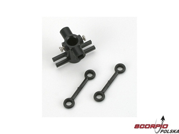 Blade MCX: Dolna tarcza sterująca z cięgnami Blade MCX: Dolna tarcza sterująca z cięgnami / EFLH2217