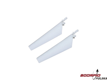 Blade MCX: Łopaty wirnika dolne białe (1para) Blade MCX: Łopaty wirnika dolne białe (1para) / EFLH2220W