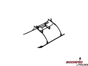 Blade MCX: Płozy podwozia z uchwytem akumulatora Blade MCX: Płozy podwozia z uchwytem akumulatora / EFLH2222