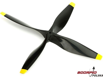 Spitfire - śmigło 4-łopatowe 100 x 100mm Spitfire - śmigło 4-łopatowe 100 x 100mm / EFLUP1001004B