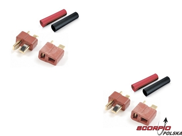 Konektor DEANS męski + żeński 2 pary Konektor DEANS męski + żeński 2 pary / FO-FS-DNS/02