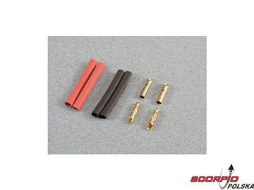 Konektor złocony 4.0mm (2 pary) / FO-FS-GC04/02