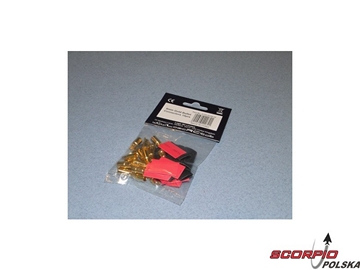 Konektor złocony 6.0mm (10 par) / FO-FS-GC06/10