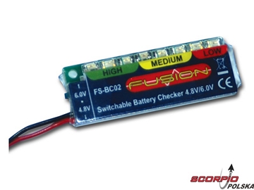 Tester akumulatorów 4.8 / 6V NiCd. NiMH / FP-FS-BC02