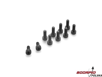 Śruba imbusowa z łbem walcowym M3x25 stalowa (10) / GF-0100-021