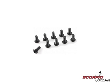 Śruba imbusowa z łbem kulistym M3x25 stalowa (10) / GF-0103-007