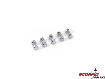 Nakrętka kołpakowa M4 nikl. stal (10) / GF-0153-002