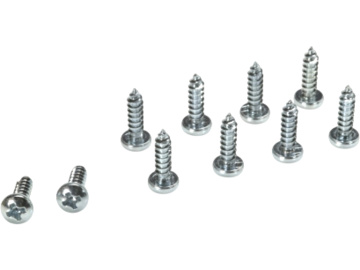 Wkręt krzyżakowy z łbem kulistym 3.5x13 nikl. (10) / GF-0175-008