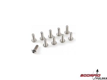 Śruba imbusowa z łbem stożkowym M3x25 nierdz. (10) / GF-0203-007