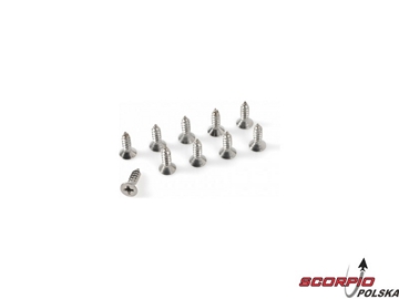 Wkręt krzyżakowy z łbem stożkowym 2.9x19 nierdz. ( / GF-0276-004