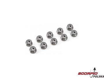 Nakrętka samokontrująca M4 alum. czarna (10) / GF-0400-043