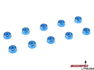 Podkładka pod walc. główkę M2/6mm alum niebieska (10) / GF-0406-014