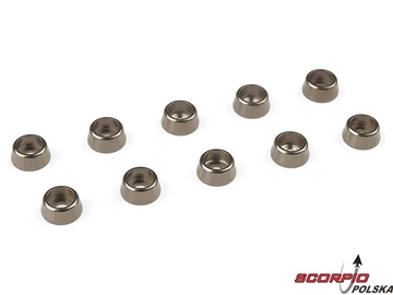 Podkładka pod walc. główkę M2.5/7mm alum czarna (10) / GF-0406-023