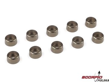 Podkładka pod walc. główkę M3/8mm alum czarna (10) / GF-0406-033