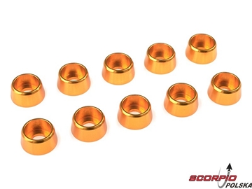 Podkładka pod walc. główkę M4/10mm alum złota (10) / GF-0406-040