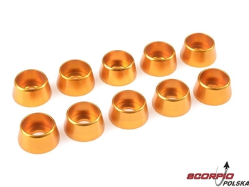 Podkładka pod walc. główkę M5/12mm alum złota (10) / GF-0406-050