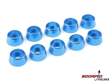 Podkładka pod walc. główkę M5/12mm alum niebieska (10) / GF-0406-054