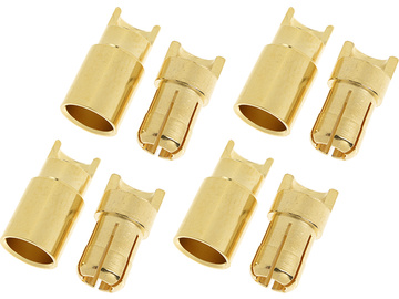 Konektor złocony 6.0mm (4 pary) / GF-1000-007