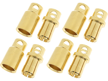 Konektor złocony 8.0mm (4 pary) / GF-1000-008