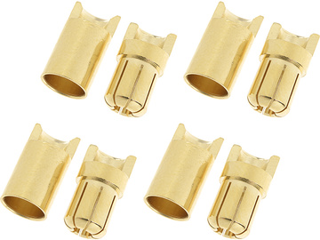 Konektor złocony 6.5mm (4 pary) / GF-1000-009
