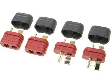 Konektor złocony Deans z osłonką (2 pary) / GF-1006-010