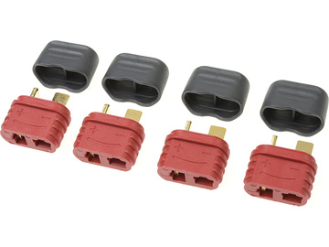 Konektor złocony Deans z osłonką żeński (4) / GF-1006-012