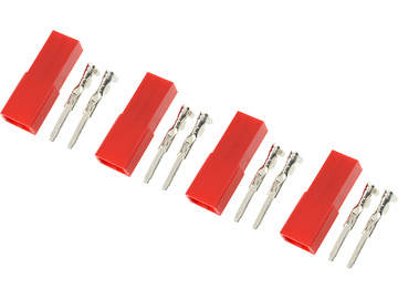 Konektor złocony BEC żeński (4) / GF-1010-003