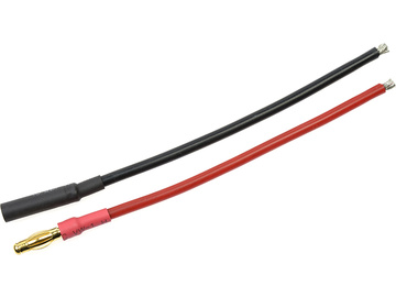 Konektor złocony 4.0mm M+F kabel 14AWG 10cm (1para / GF-1052-001