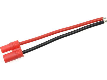 Konektor złocony 3.5mm męski kabel 14AWG 10cm (1) / GF-1061-002