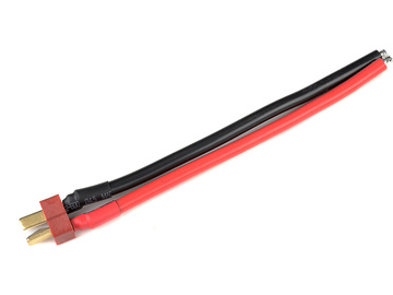 Konektor złocony Deans męski z kablem 12AWG / GF-1070-004