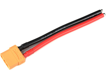 Konektor złocony XT-90 męski z kablem 10AWG / GF-1082-001