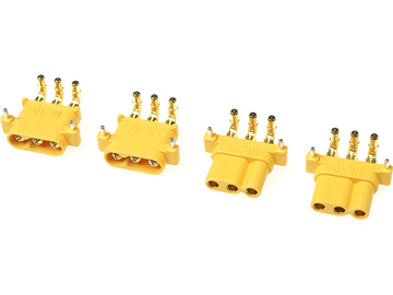 Konektor złocony MR-30PW z osłonką (2 pary) / GF-1086-001