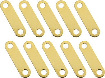 Złocone łączniki akumulatorów 18.5mm (10) / GF-1330-001