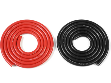 Kabel silikonowy 5.5mm2 10AWG czerwony+czarny (1+1 / GF-1340-001