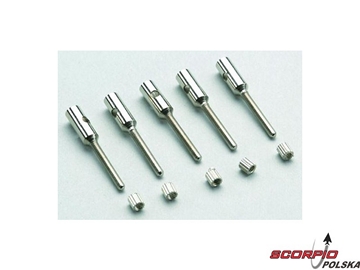 Końcówka gwintowana alu M2 węgiel 3mm (5) / GF-2103-001