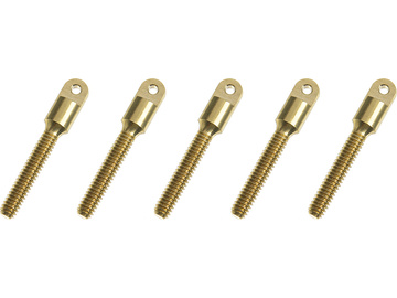 Końcówka gwintowana mosiądz M2.5 na linkę (5) / GF-2104-003