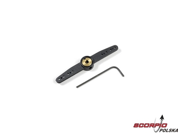 Dźwignia sterów 66mm dwustronna z piastą śr. 3mm / GF-2132-002