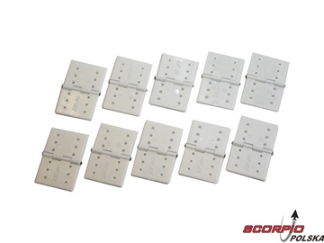 Zawias nylonowy ze stalowym sworzniem 22x33mm (10) / GF-2150-003
